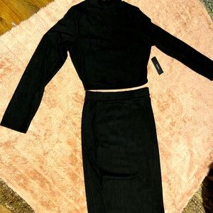 Crop top and skirt set